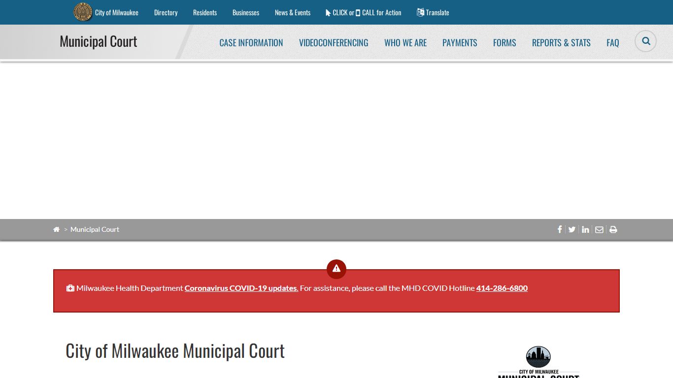 City of Milwaukee - Municipal Court